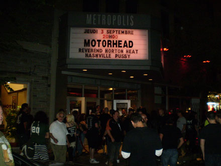 Click here for more pics of the Motorhead show in Montreal