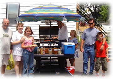 THE CROWD NEVER DIES DOWN AT PERRY'S BBQ